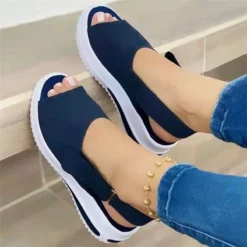 Sandália Ortopédica Feminina Elevée Comfort – Plataforma Anatômica e Antiderrapante