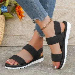 Sandália Ortopédica Feminina Confort Elegance – Antiderrapante e Anatômica para Conforto Diário